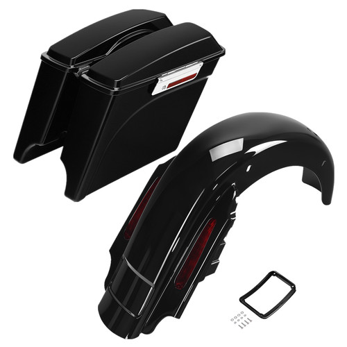 Stretched hard saddlebags - hard, led