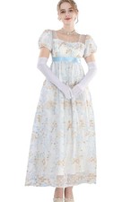 CR ROLECOS Regency Dress Jane Austen Dresses Victorian Tea Party Gown XXL