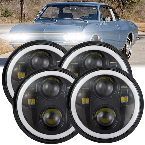 4pcs 75 round - 4pcs, led