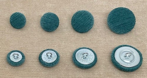 Teal chenille velvet loop - teal, back