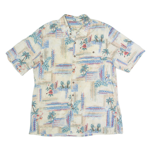 Surfboard mens shirt - mens, beige