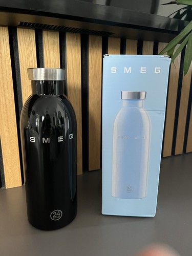 Smeg water bottle 500ml black - smeg,
