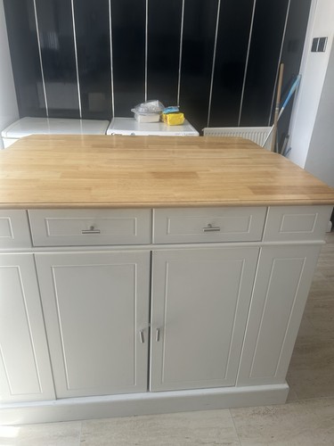Kitchen island unit butchers - kitchen,