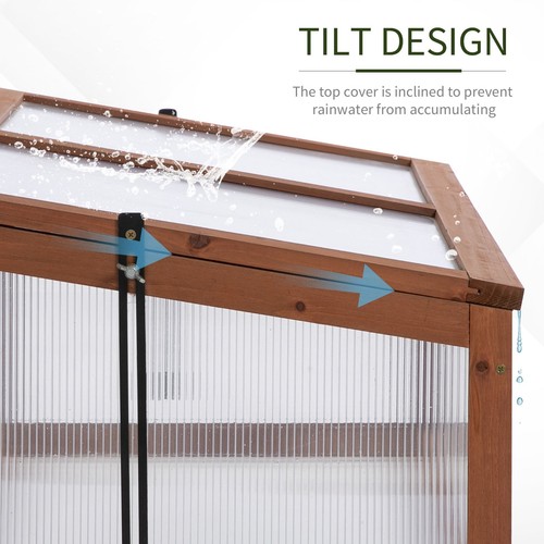 Wooden cold frame - frame, planter