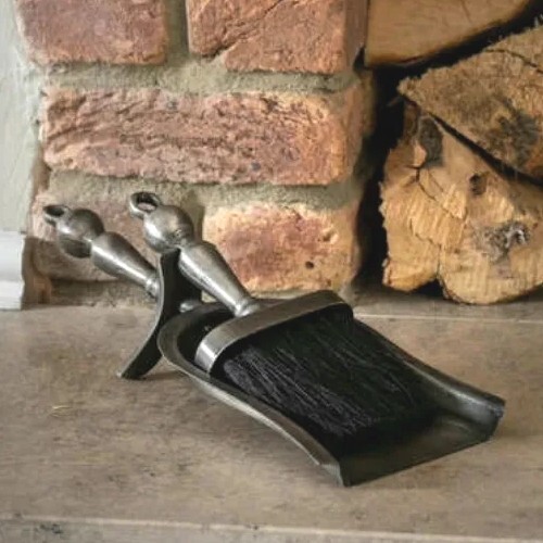 Fireside shovel brush hearth - &,