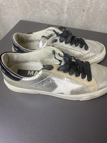 Golden goose silver sneakers - silver,