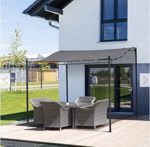 Metal wall gazebo awning - gazebo,