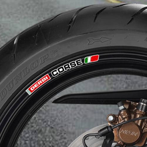 Derbi corse wheel rim stickers - derbi,