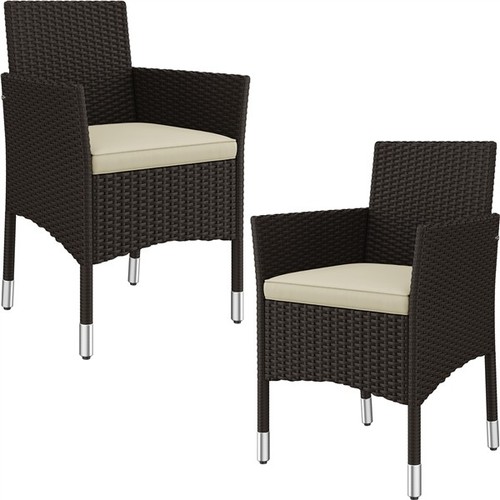 2pcs patio rattan chairs - 2pcs,