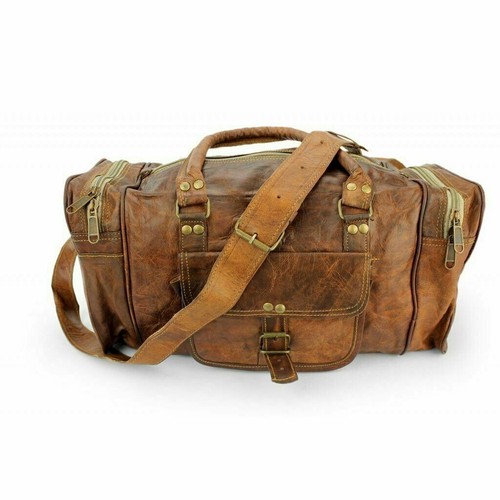 Bag leather travel duffel - bag,