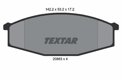 Front brake pad - front,