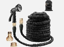 Hose Pipe 100ft Expandable Heavy Duty Flexible Garden Car Wash Magic Snake + Gun