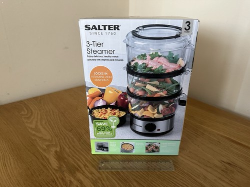 Salter tier food steamer - 3-tier,