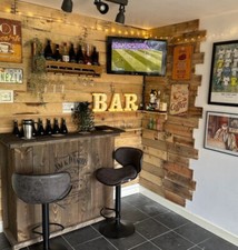 Home reclaimed Bar top counter , coctail bar , Man Cave , Interior Bar , Wooden