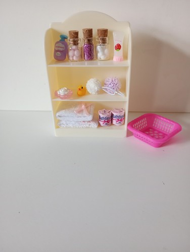 Miniature bathroom shelves - miniature, for