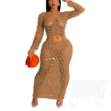 Women Sexy Beach Knitted See
