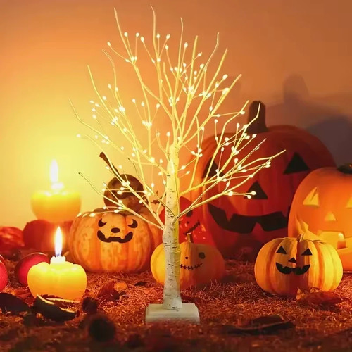 Led twig birch table tree - twig,