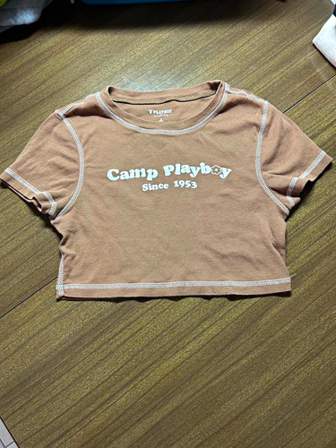 Pacsun camp playboy brown - camp,
