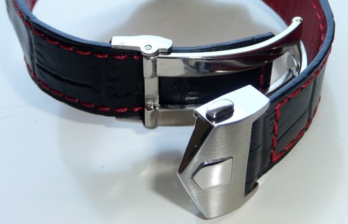 20mm red stitching genuine - 20mm,