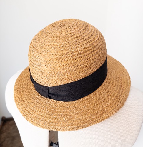 1960s french straw - sun, hat