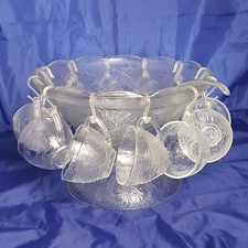 Vintage Punch Bowl Set +