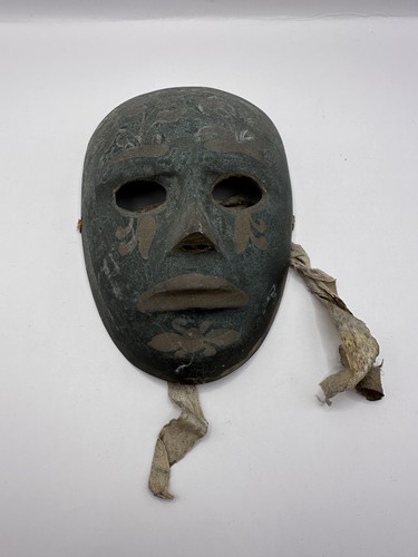 Circa 1930 engrave brass mask - circa,