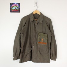Vintage Reworked Military Jacket w/ Iraqi Army Patch Aero Zip Utility Coat Olive