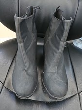 Mango Black Chunky Boots, Size