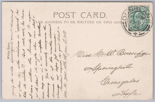 Crossgates fife postcard sent - crossgates,