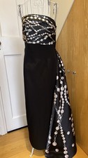 Karen Millen  Archive Collection - Pearl Chain Print Corset Maxi Dress. Size 10