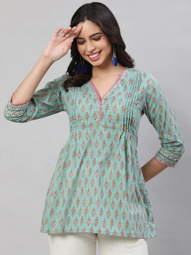 Indian women green cotton - indian,