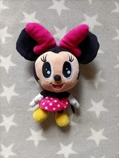 Disneyland Paris Big Head Pink Minnie Mouse Plush Soft Toy Teddy