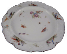 Antique 18thC Chelsea Softpaste Porcelain Bird Scene Bugs Plate Porzellan Teller