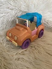 Fisher Price Loving Family Doll House Jeep Car Blue Canopy 1995