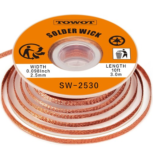 Towot solder wick braid 10ft - solder,