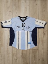 ARGENTINA 2001 MARADONA VINTAGE FAREWELL MATCH FOOTBALL SHIRT SOCCER JERSEY L