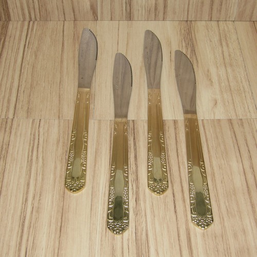 Stainless steel flatware gold - steel,