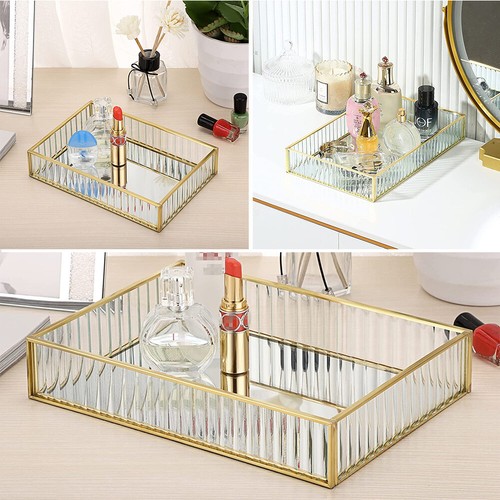 Round rectangle gold mirror - rectangle,