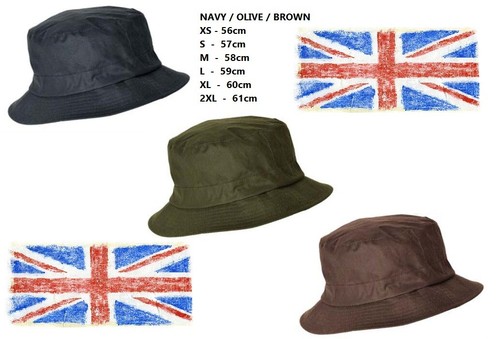 Bush hat waxed cotton outdoor - waxed,