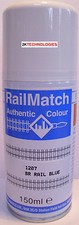 RailMatch 1207 BR Rail Blue (Standard Colour1966-1985) Enamel 150ml Spray Can
