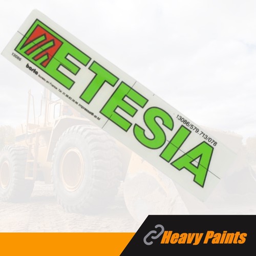 Etesia lawnmower decal et13086 - etesia,