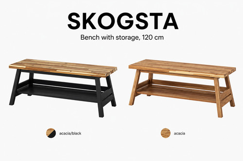 Ikea skogsta storage bench - skogsta,