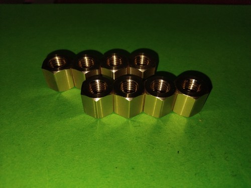 Tall solid brass 16 unf - 8x,