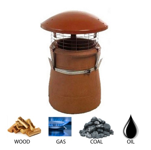 Chimney pot rain cowl - chimney, cowl/cap