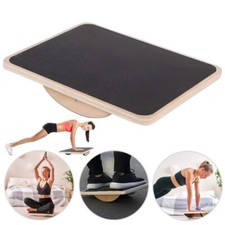 Balance board Rocker Board Yoga Wobble Rehab Anti-Skid Roller Exercise Training