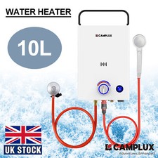 10L Portable Instant Gas Hot Water Heater LPG Camp Shower Boiler Caravan Horse