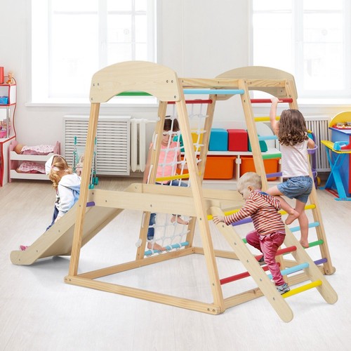 Wooden climber playset - climber,
