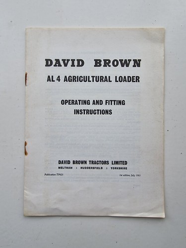 David brown al4 loader - david,