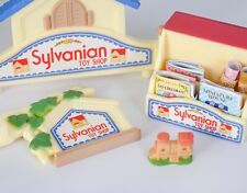 Sylvanian Toy Shop Spares, sign, books, train, miniature house, Calico Critters
