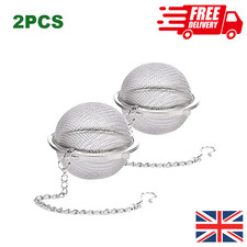 2Pcs Stainless Steel Tea